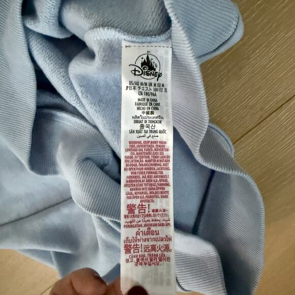 Disneyland Parks Sweatshirt Blue Mickey Mouse Standing Adult Medium Crewneck - Picture 4 of 7